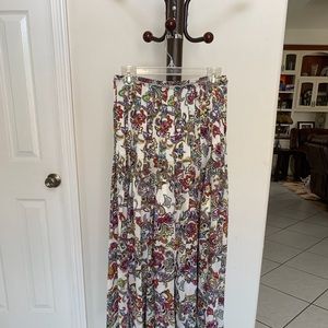 Long Patterned Skirt Banana Republic